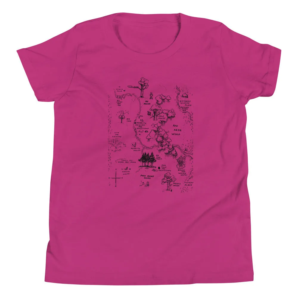 100 Acre Map Kid's Youth Tee