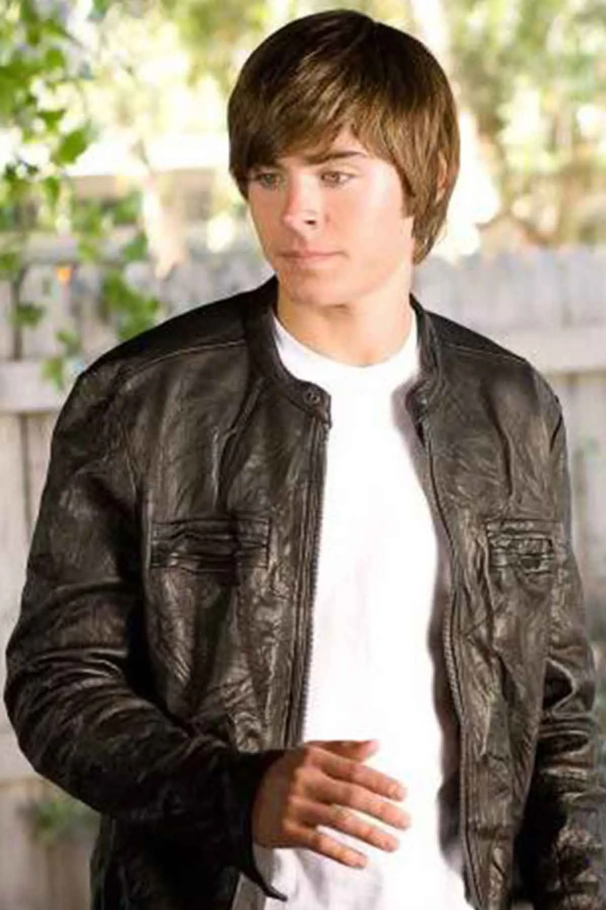 Amazing Zac Efron 17 Again Leather Jacket | Zac Efron Bomber Style Jacket by TJS