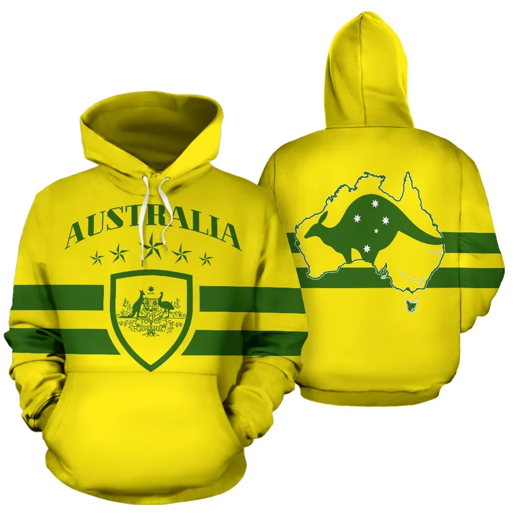 Australia Map All Over Hoodie - BN01