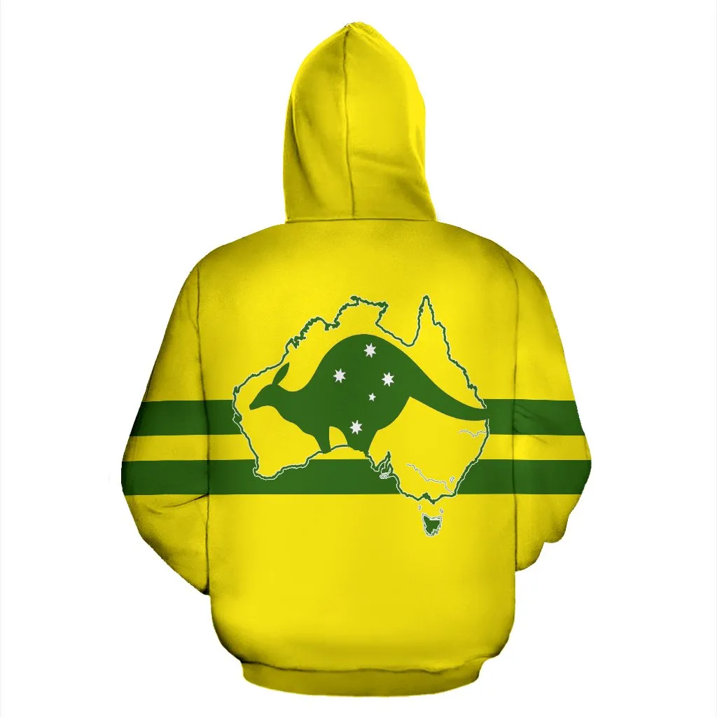 Australia Map All Over Hoodie - BN01