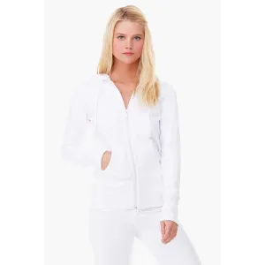 Bella   Canvas Women's White Stretch French Terry Lounge Jacket