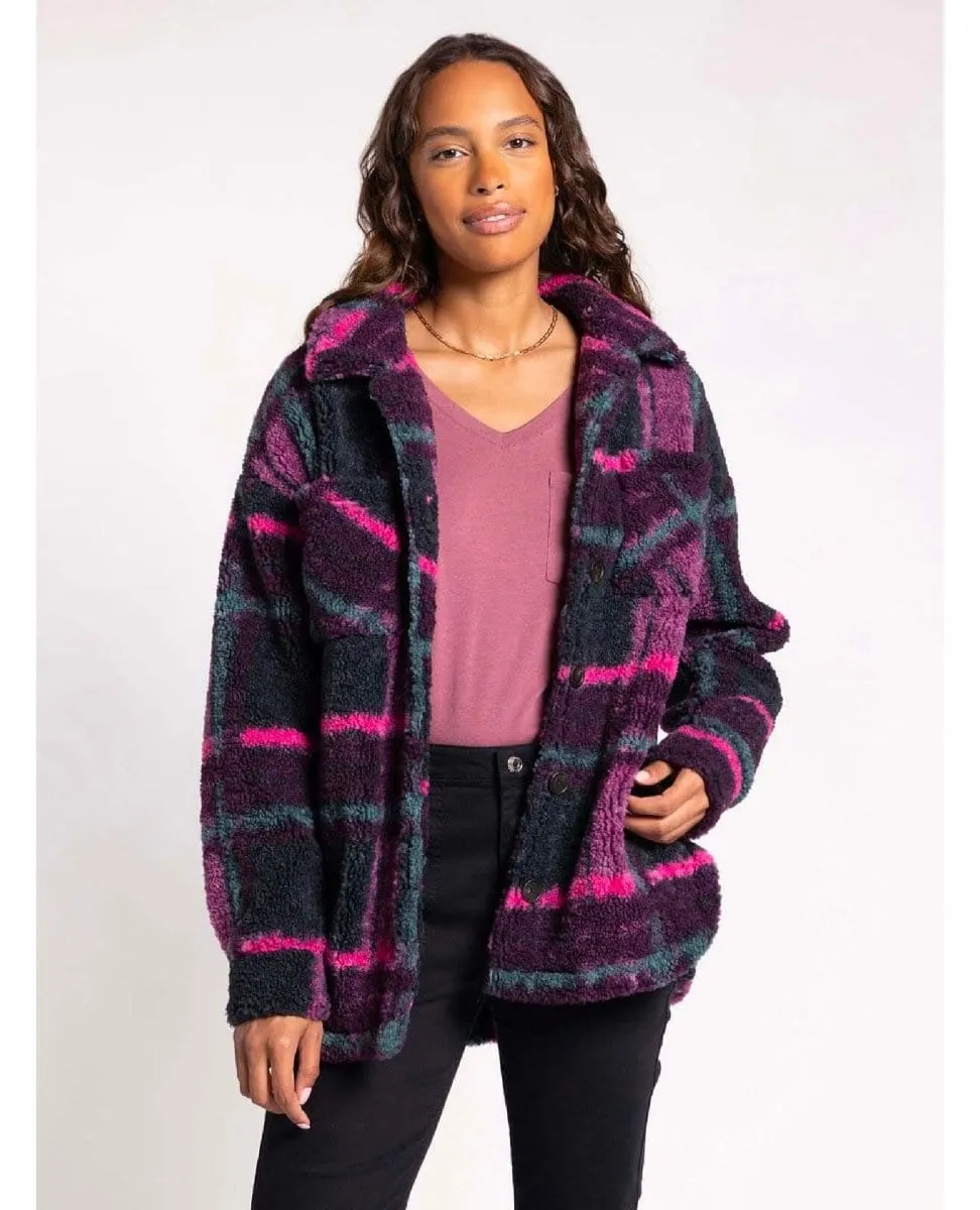 Bennett Plaid Pink Shacket