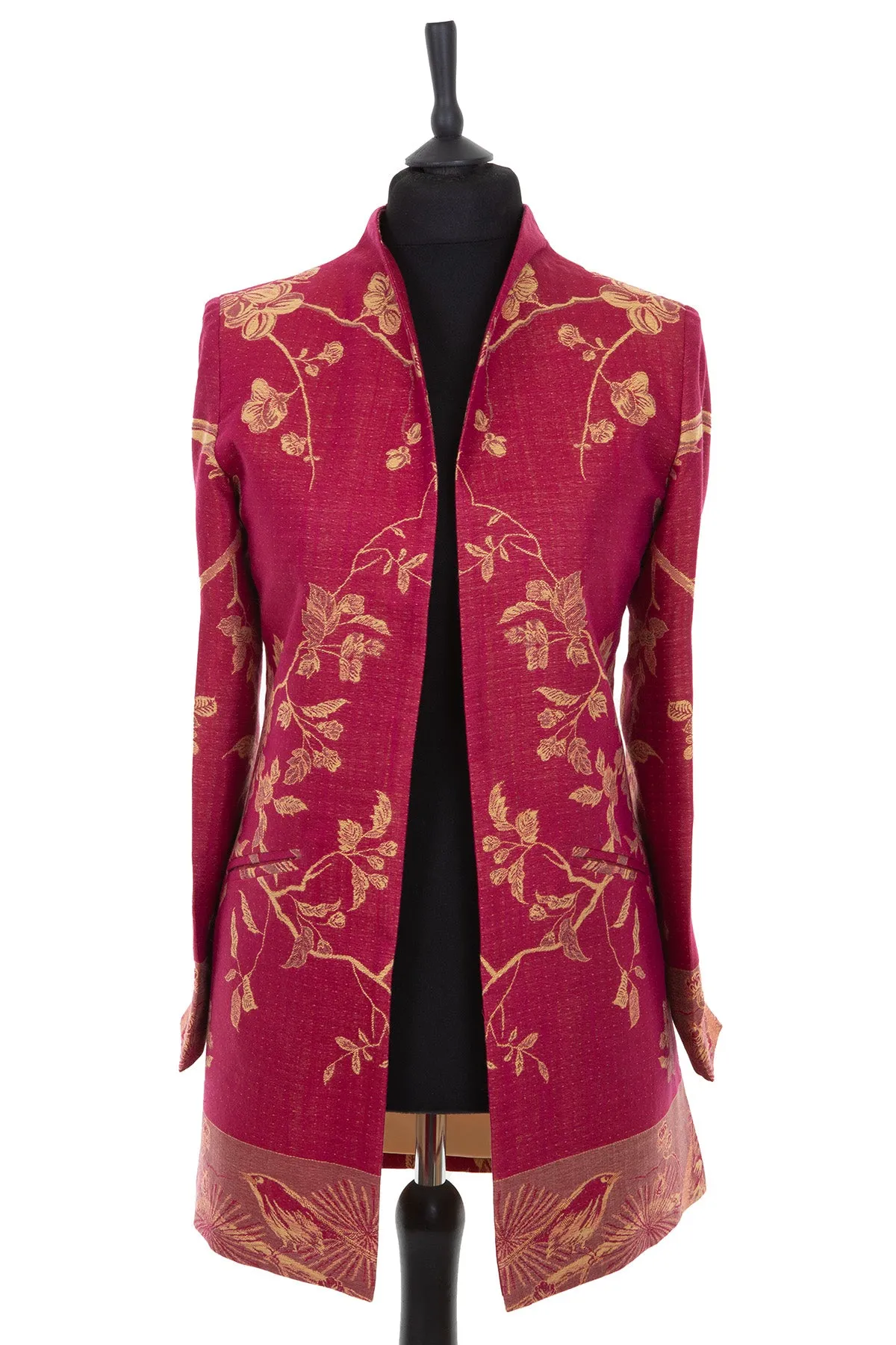 Bhumi Jacket in Deep Raspberry - In Stock Sale