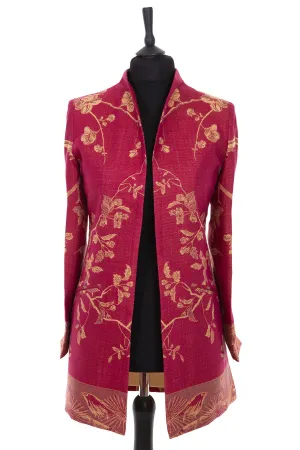 Bhumi Jacket in Deep Raspberry - In Stock Sale