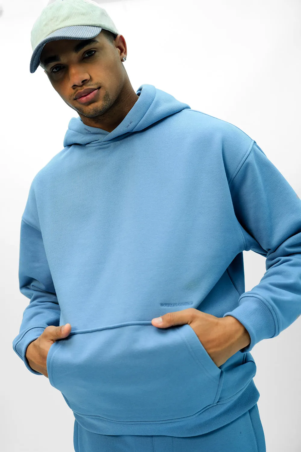 Blue Wear A Hug Oversized Hoodie