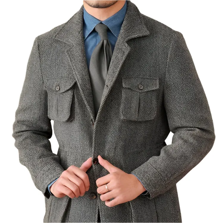 Business Safari Jacket For Men