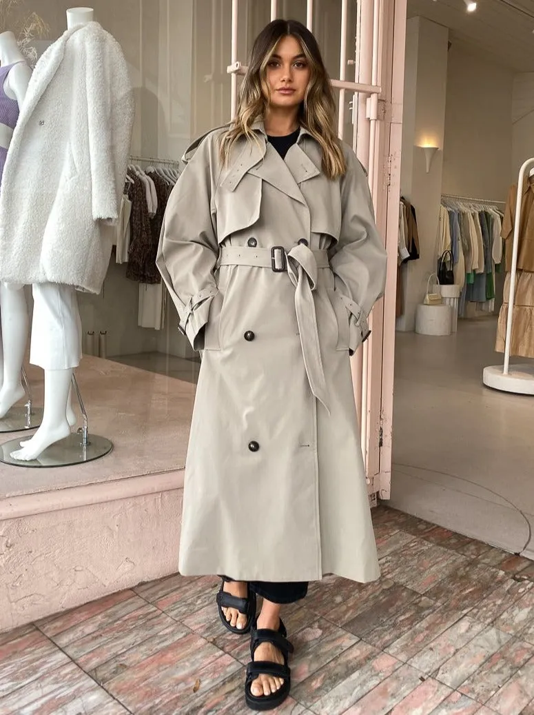 Camilla and Marc Nelle Trench in Sage