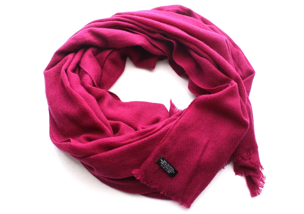 Charming Magenta 100% Pashmina Shawl From Nepal