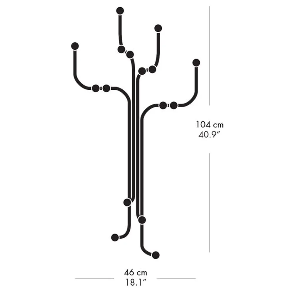 Coat Tree Wall Mount Coat Rack