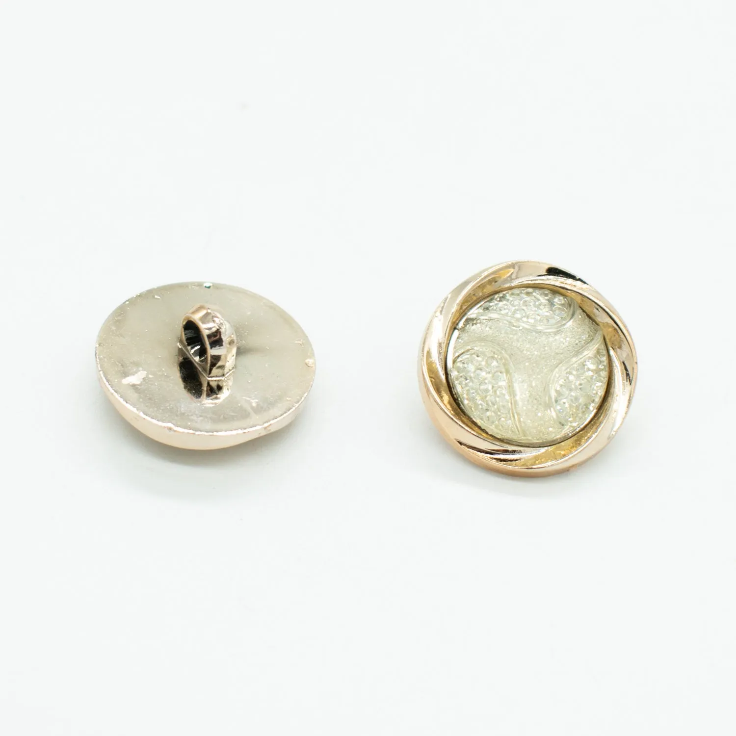 Fancy Light Gold Diamond Shank Button