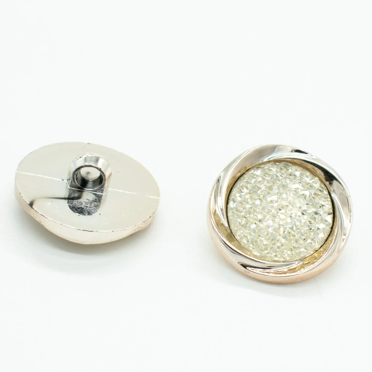 Fancy Light Gold Diamond Shank Button