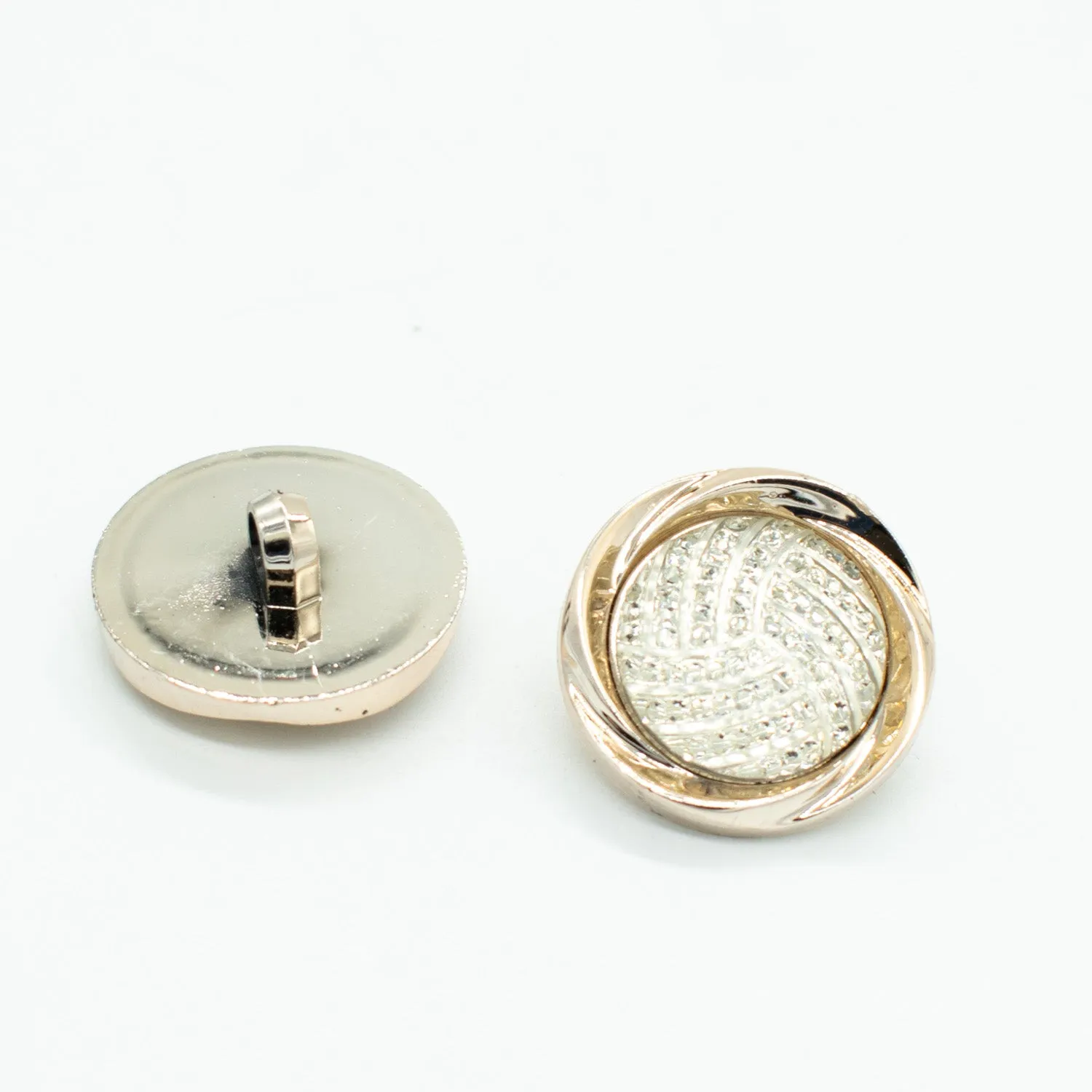 Fancy Light Gold Diamond Shank Button