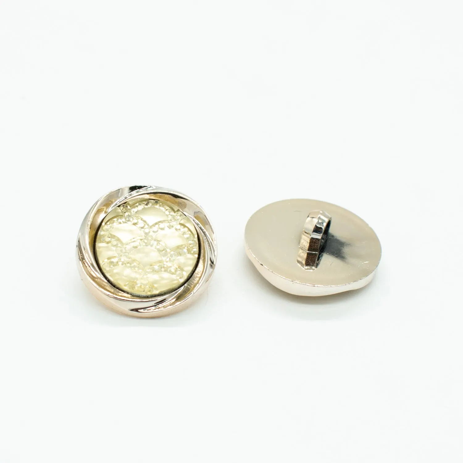 Fancy Light Gold Diamond Shank Button