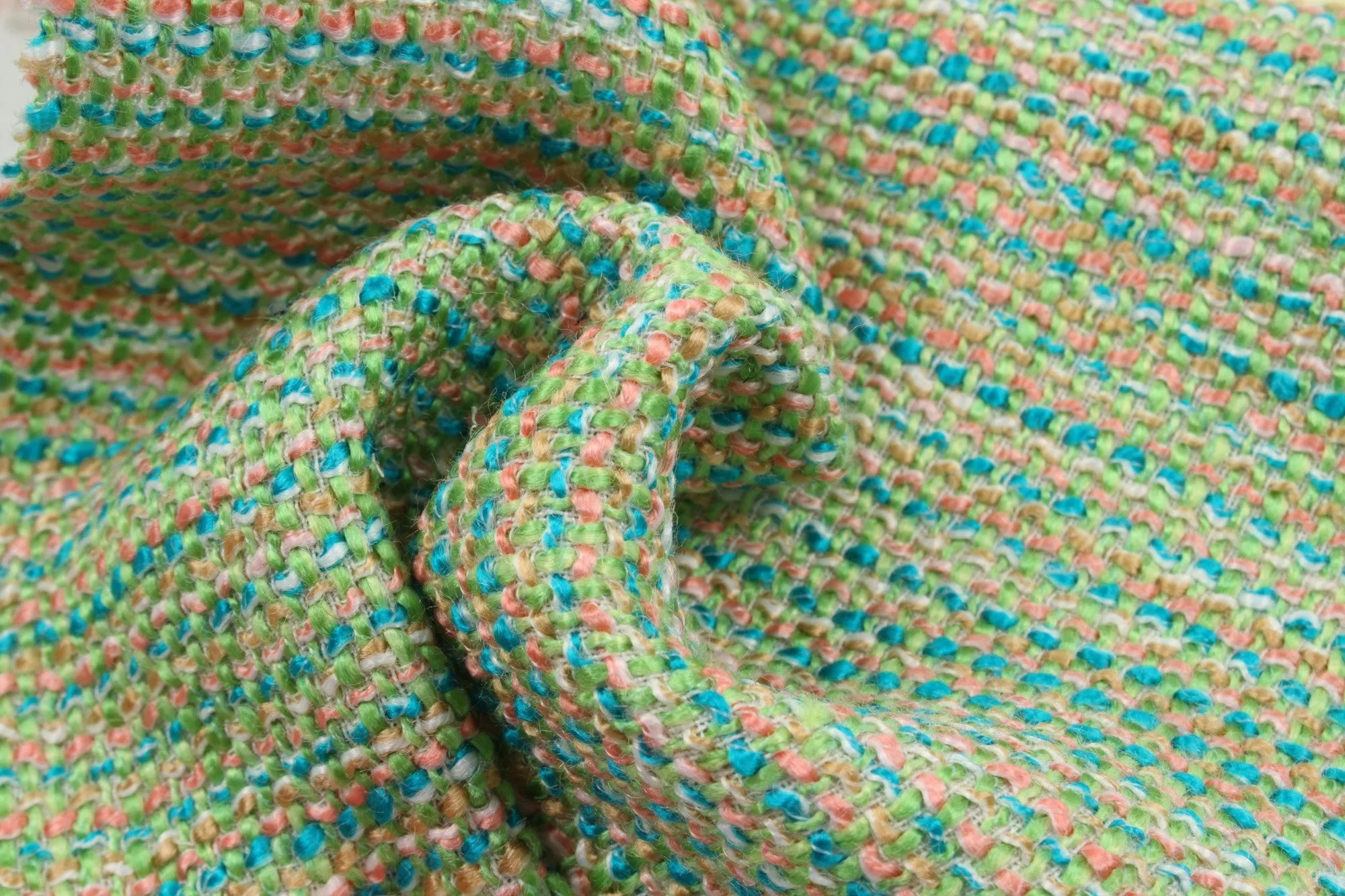 Fancy Multicolor Tweed - Viscose Blend - 3 Colors Available