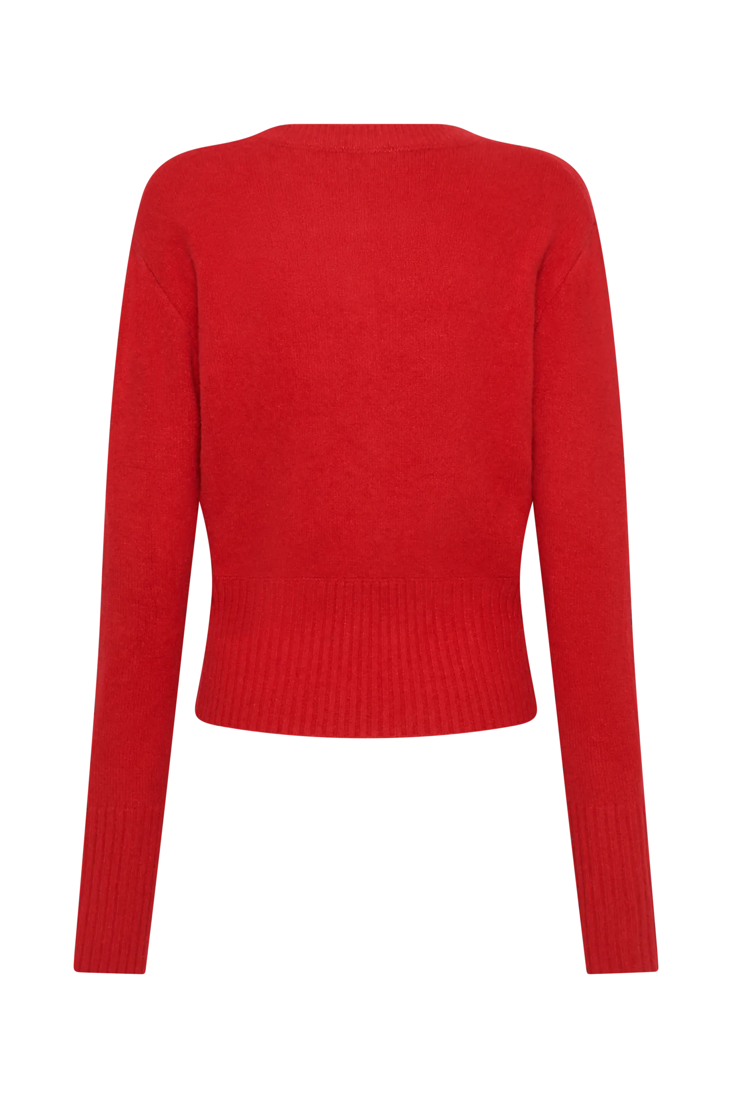 Genevieve Oversized Knit Cardigan - Ruby