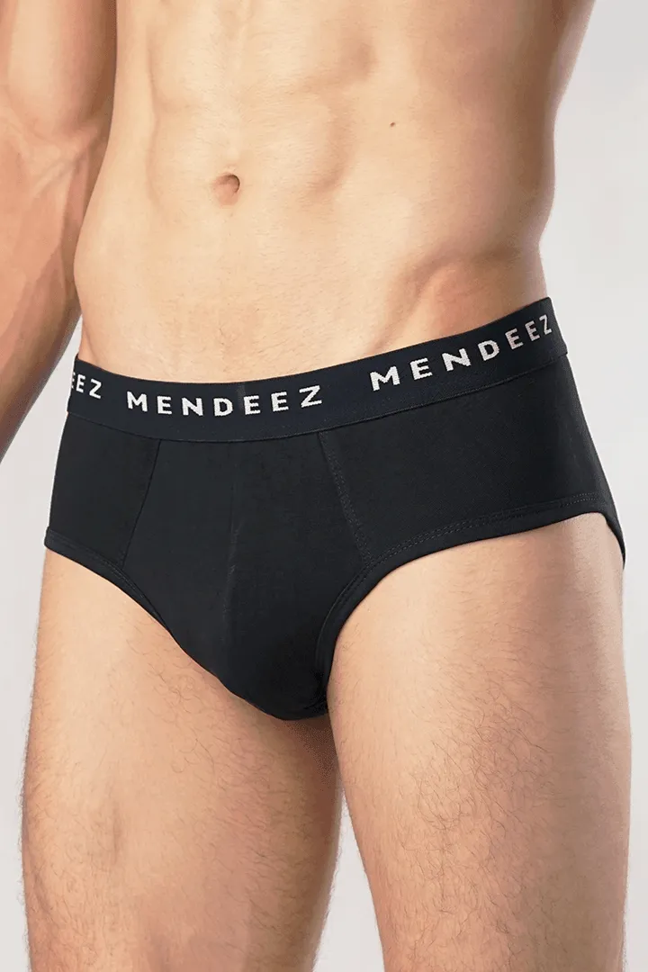 Jacquard Brief - Pack of 3 (Black, White, Heather Grey)