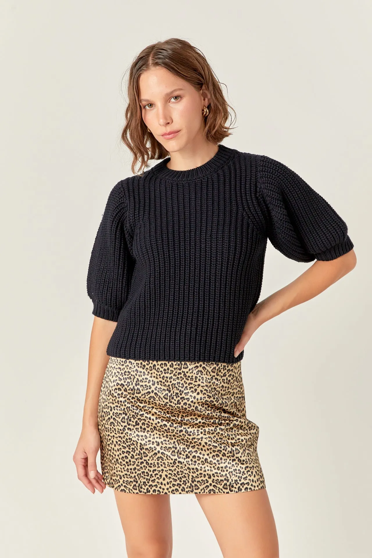 Leopard Mini Skirt