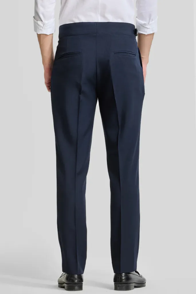 Men Navy Blue Korean Fashionable Trouser Perfect For Casual Outings Smart Casual events & Every Occasions