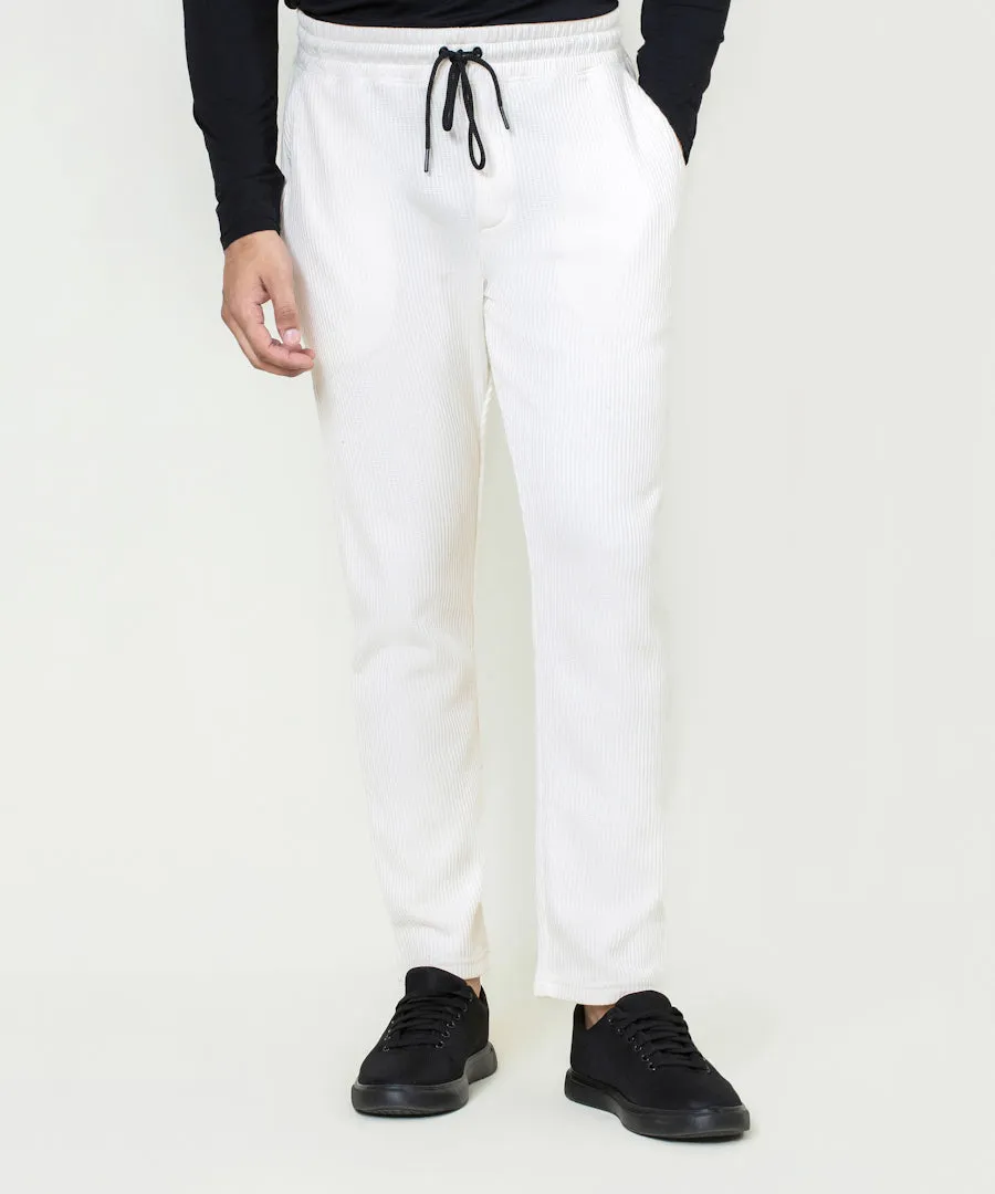 Men's Waffle knit Straight Pants