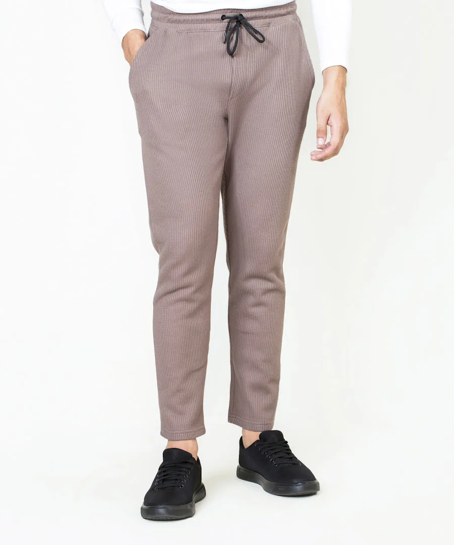 Men's Waffle knit Straight Pants