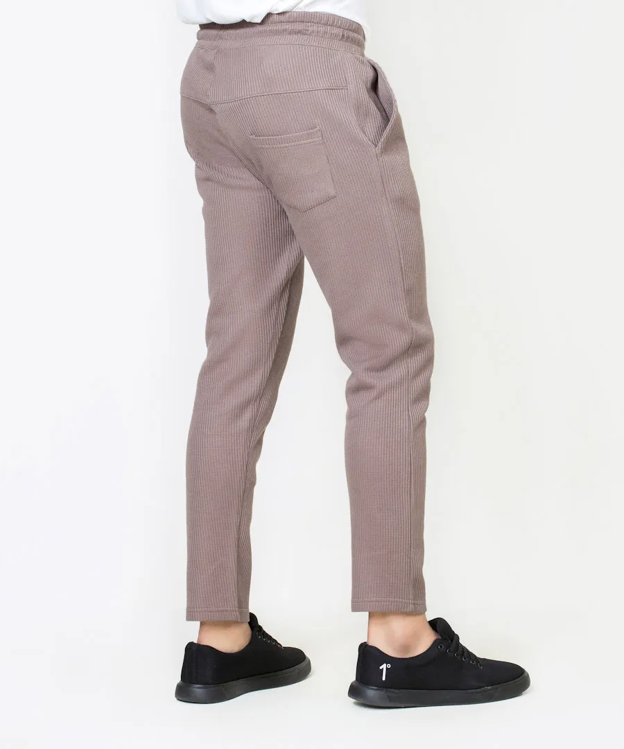 Men's Waffle knit Straight Pants