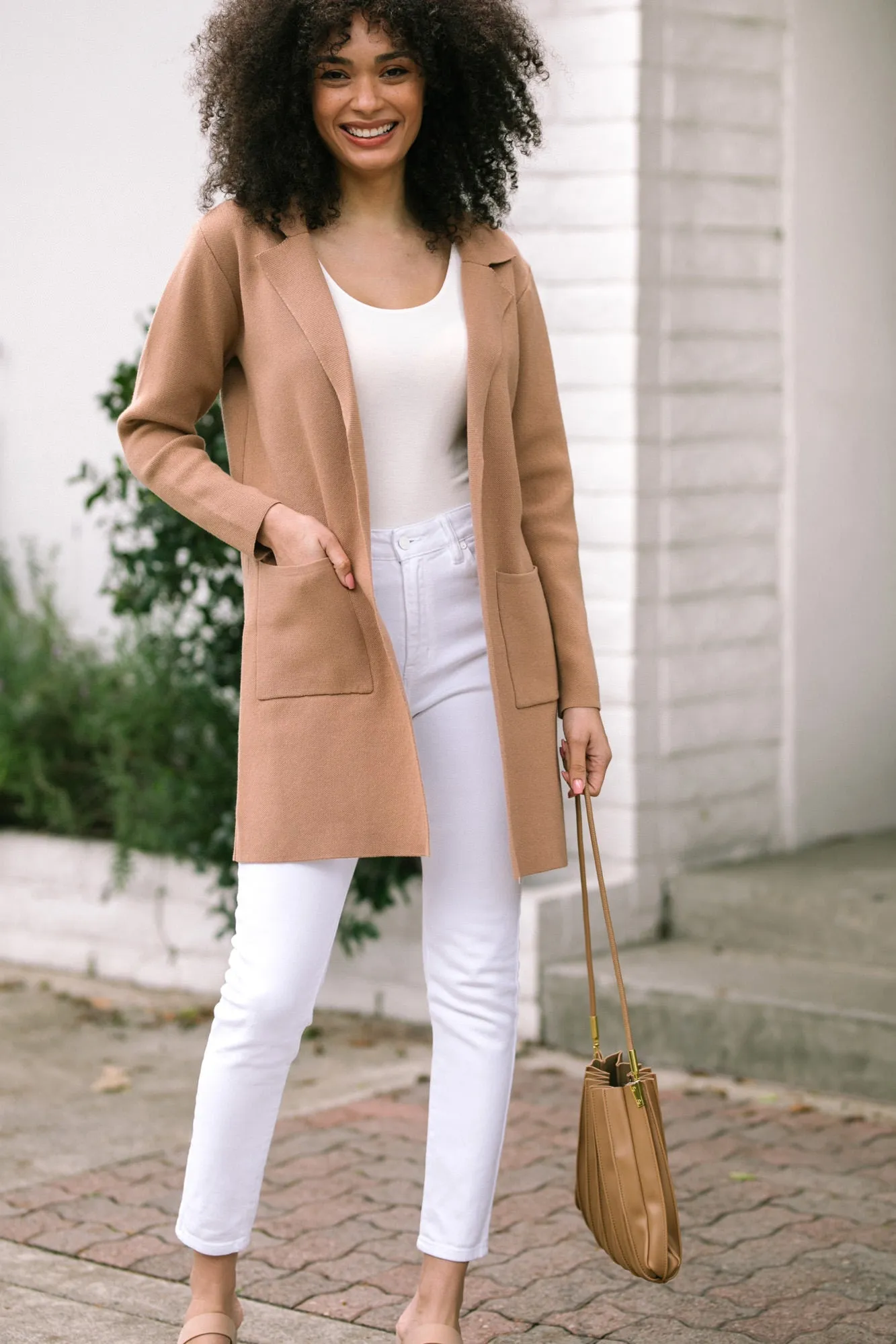 Natasha Lapel Knit Coat