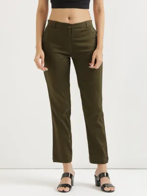 Olive Green Formal Pant