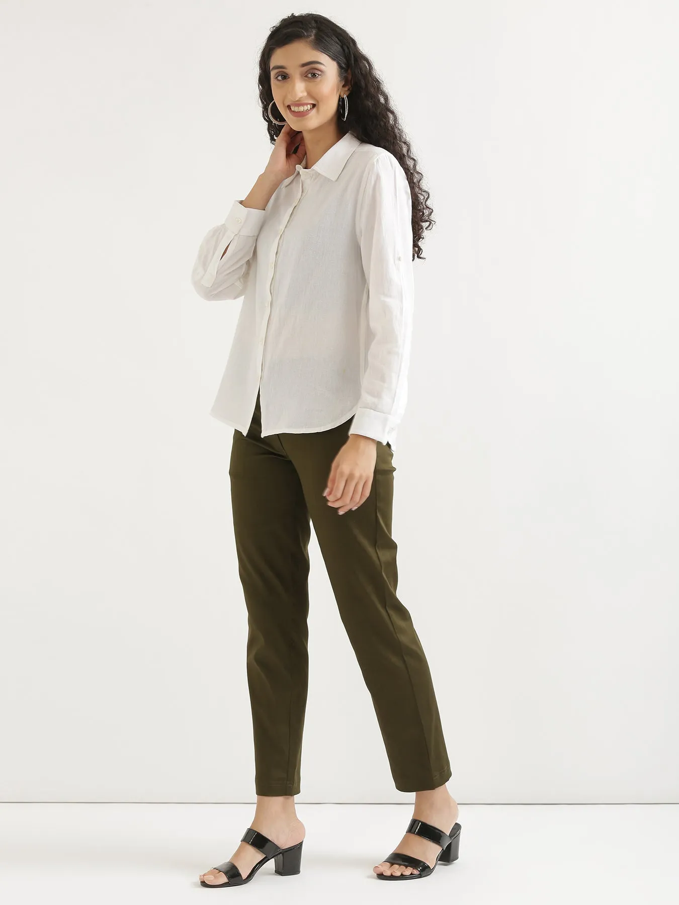 Olive Green Formal Pant