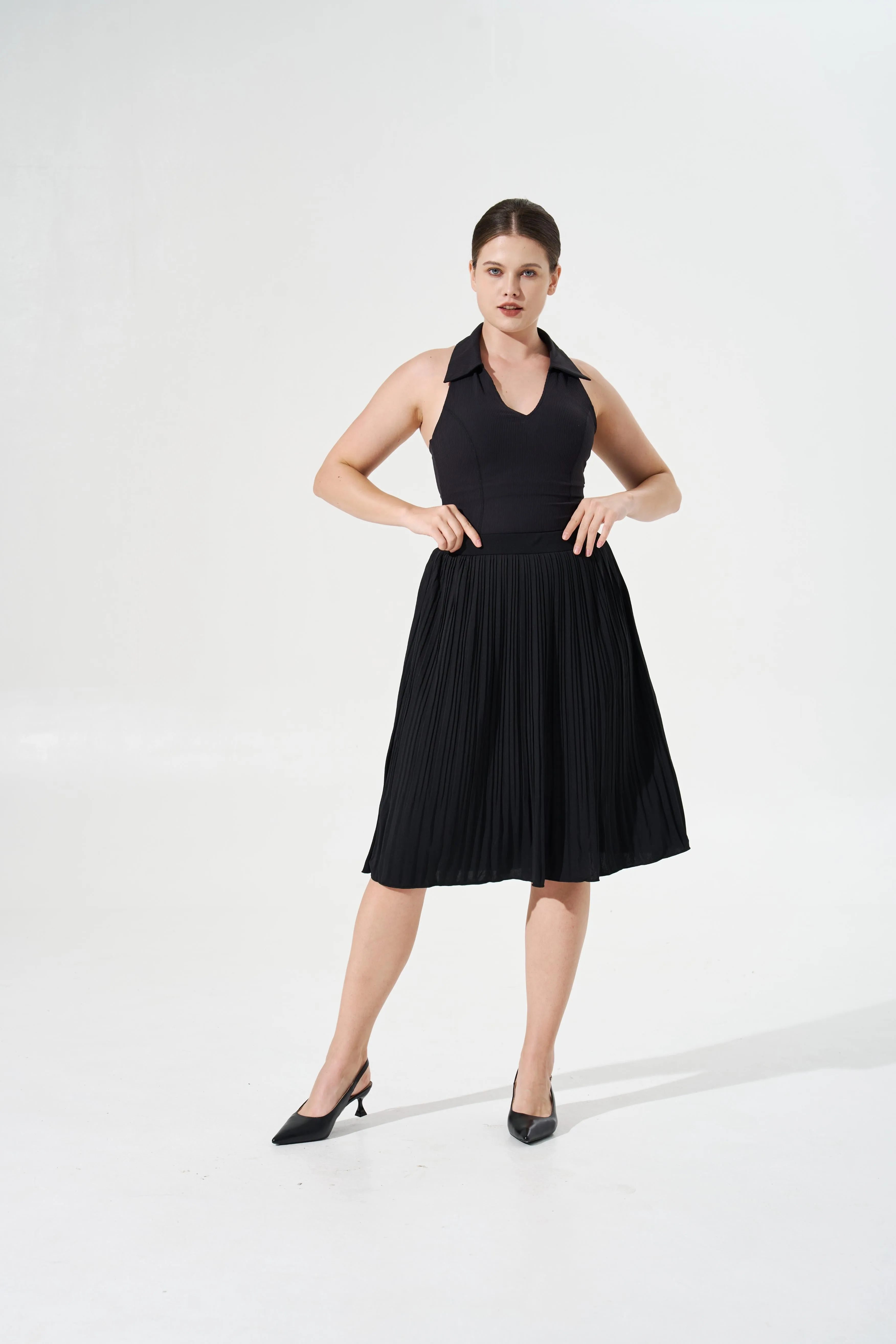 Tangs Display - Cooling & Stretchable Swirl Pleated Skirt