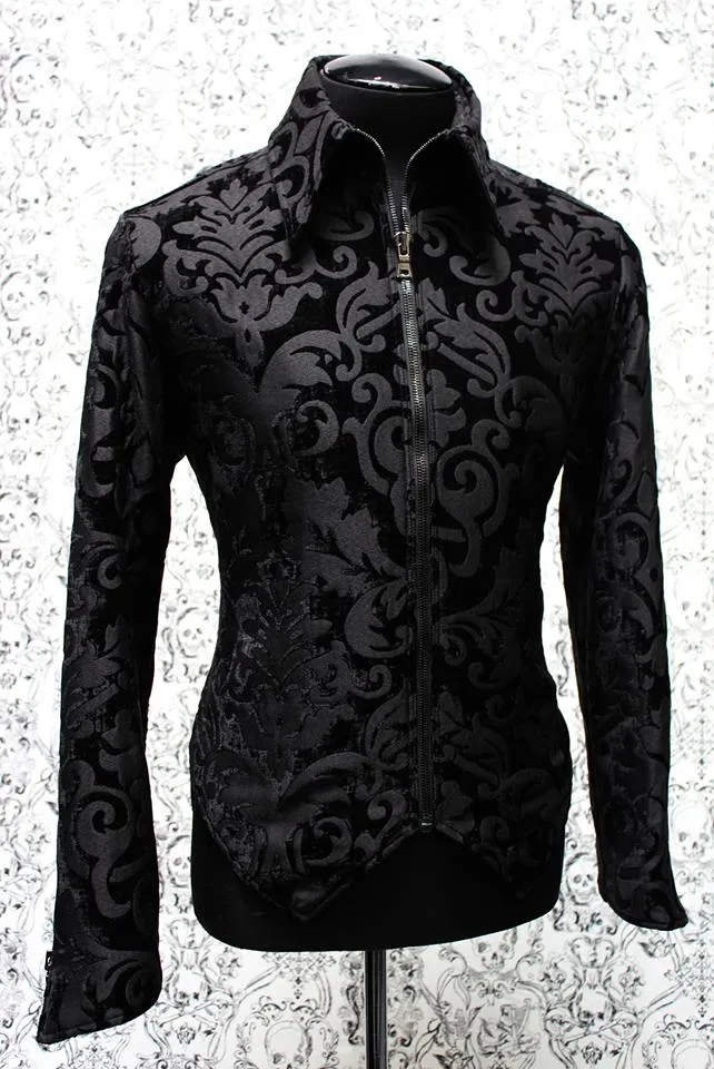 VILLAIN JACKET - BLACK VELVET PRINT