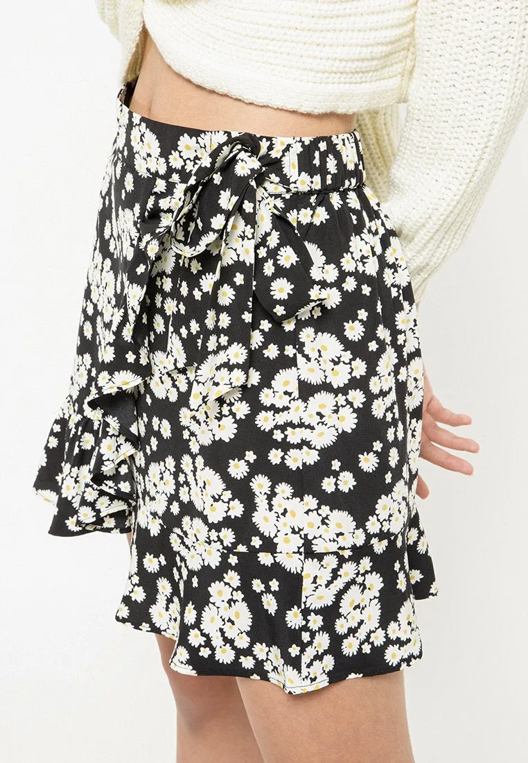 Wrap Floral Skirt