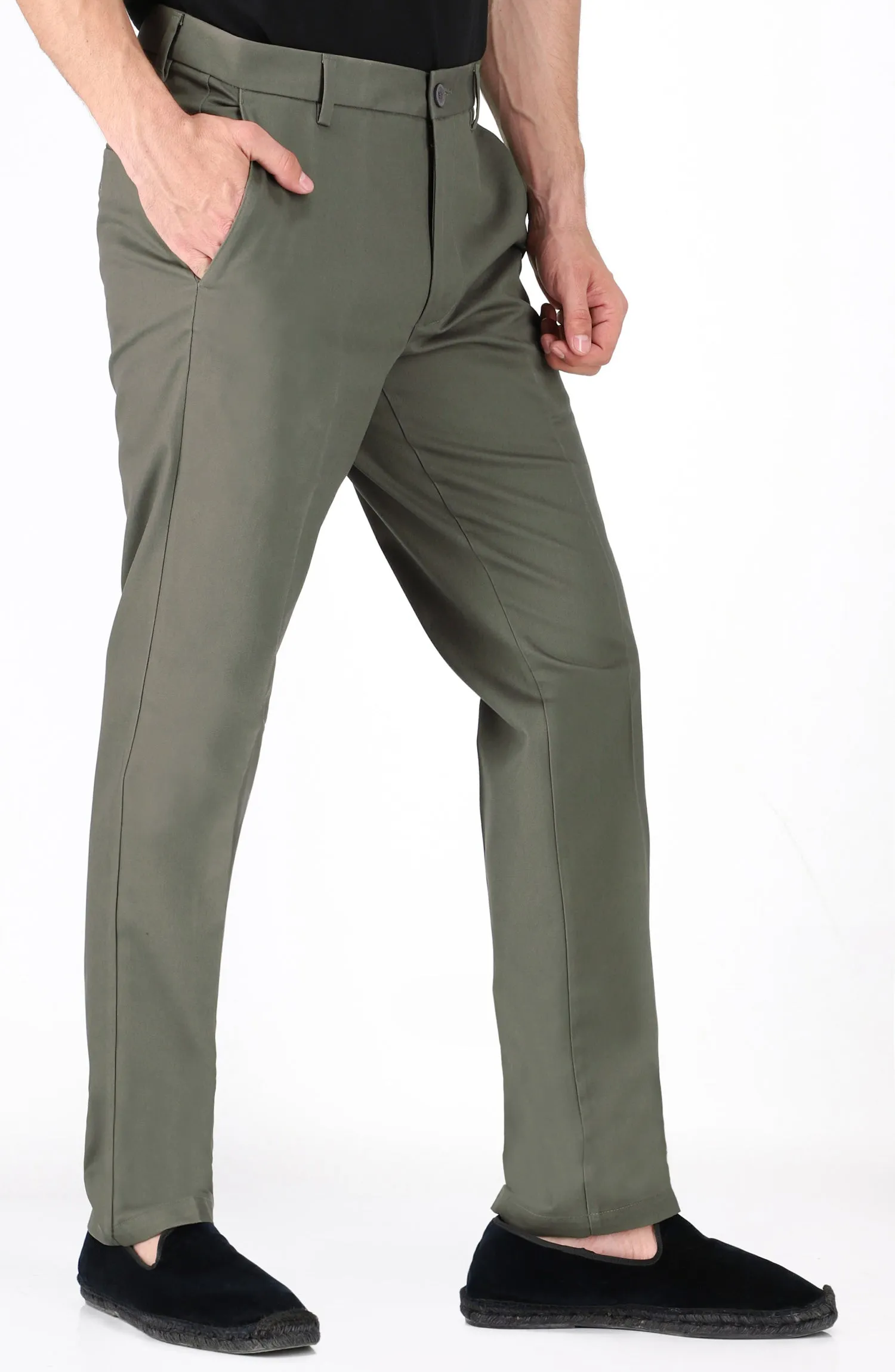 Wrinkle Free Pant Olive