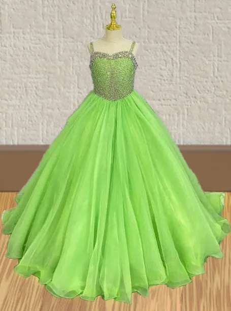 Youth Charming Pageant Dress With Glitter Beaded